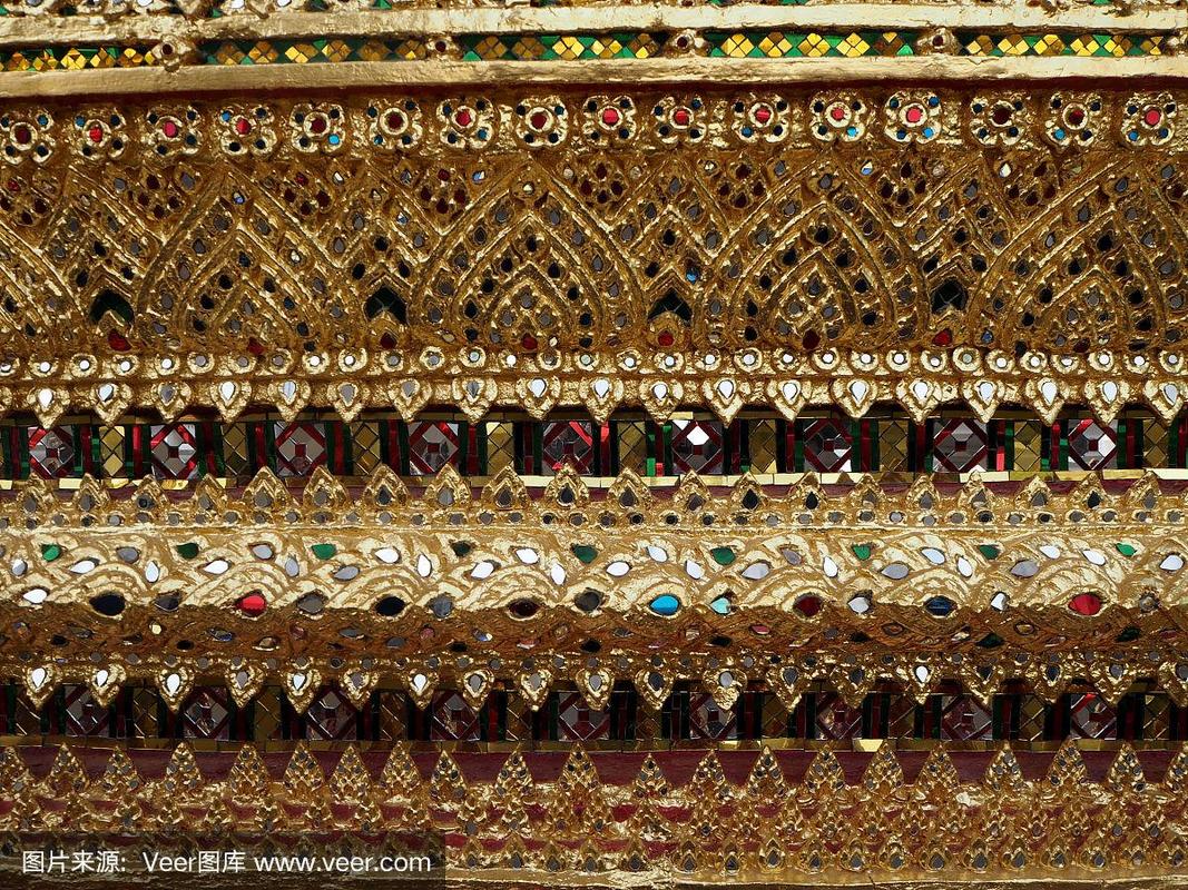 暹罗之眼的艺术幕墙 环绕Wat Arun Rajwararam的视觉交响